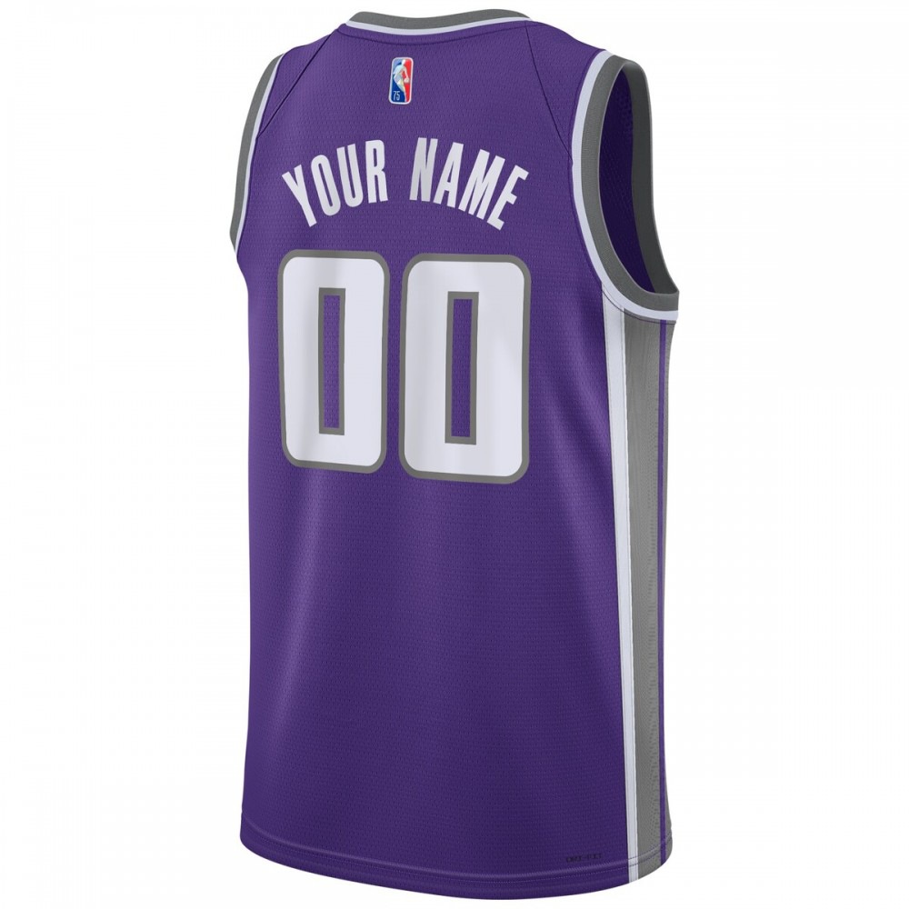 Sacramento Kings 2021/22 Diamond Swingman Custom Jersey - Icon Edition - Purple-Pro Kit Vault | Brand New 26/27 Sports Jerseys